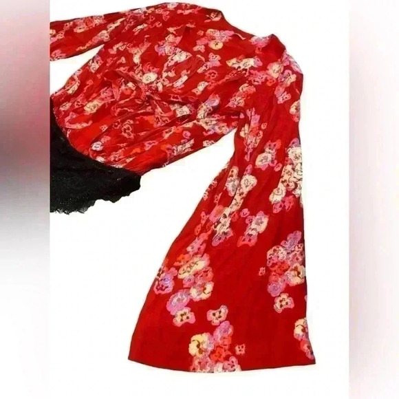 Free People Forties Feel Bell Sleeve Bodysuit Size Small - Picture 3 of 12